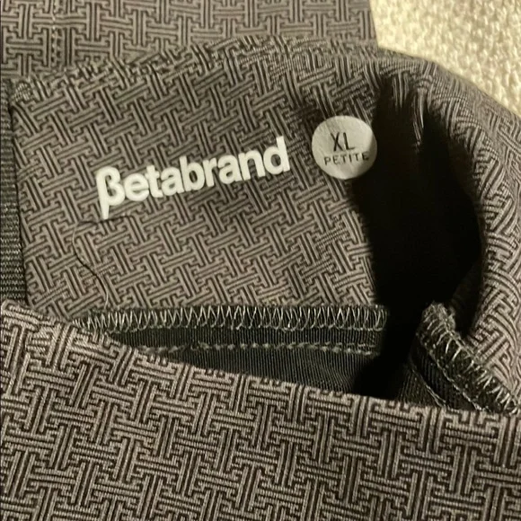 Betabrand Power Down Pant in Thunderstorm - Picture 2 of 3